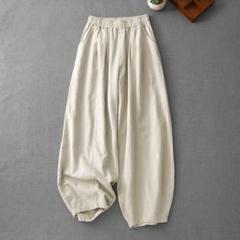 全4色 着痩せ ワイドパンツ レディース ゆったり レトロ シンプル 新作