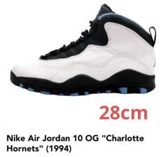 NIKEエアジョーダン10 1994年製 シャーロットホーネッツ 28cm NIKEエアジョーダン10 1994年製 シャーロットホーネッツ 28cm