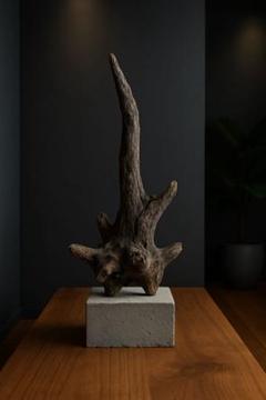 流木の彫刻インテリアオブジェ