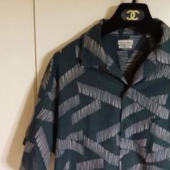Steven Alan RAINPRINT シャツ　半袖　ルーズ　S　 日本製 Steven Alan RAINPRINT シャツ 半袖 ルーズ S 日本製 - メルカリ
