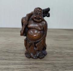 布袋様 七福神 置物 骨董 木製七福神 布袋様 置物 布袋尊 骨董品 掘り出し物 レア限定品