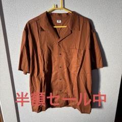 UNIQLO XL ブラウン 半袖シャツ