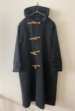 レア ラルフローレン ダッフルコート 靴 翼 レザー ロゴ グレー R