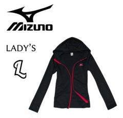 レディースL◇MIZUNO◇薄手パーカー 黒
