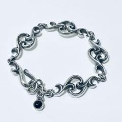 アクアシルバー ブレスレット 唐草 オニキス AQUA SILVER(アクアシルバー) アラベスク シルバー ブレスレット