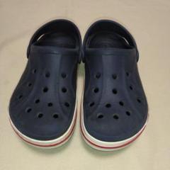 crocs ネイビー サンダル　c13 　19Cm クロックス