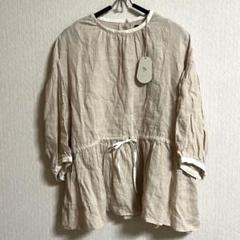 オオカミとフクロウ　リネンブラウス　オオカミと木漏れ日の小道　麻　日本製 オオカミとフクロウ リネン100% プルオーバー オオカミと