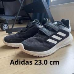 [中古品 ] ADIDAS ベルクロスニーカー 黒/白 23.0 cm