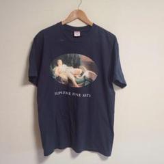 シュプリーム SUPREME FIME ARTS Tシャツ 半袖 M 紺 アート