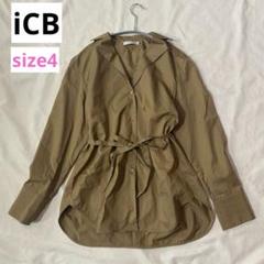 iCB コットンタイプライター オープンカラーシャツ ブラウン系 サイズ4 m37151216232_1.jpg?1743138311