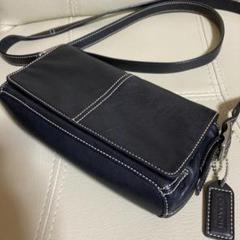 COACH サコッシュ　スマホショルダー　ブラック レザー 4280
