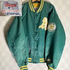 レア　MLB STARTER スターター　ビンテージ　スタジャン　アスレチックス レア MLB STARTER スターター ビンテージ スタジャン