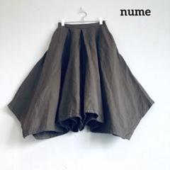 パラスパレス nume ヌメ リネン ワイド テーパードパンツ 変形