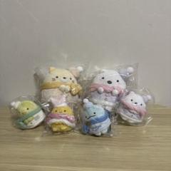すみっコぐらし てのりぬいぐるみ とかげ　しろくま　ねこ　あつめてぬいぐるみ