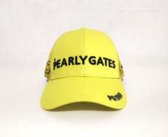 ☆PEARLY GATES☆ パーリーゲイツ メッシュキャップ イエロー 刺繍