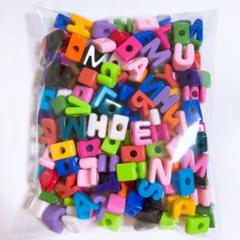 約500g パラコードビーズ　アルファベットビーズ