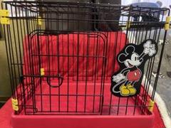 ミッキーマウス　ペット　犬　ケージ　サークル　小サイズ ペットサークル ペットハウス メッシュ 折りたたみ 114x62cm 犬