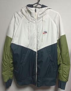 NIKE ナイキ リバーシブル 中綿ジャケット グリーン ホワイト 筆記体タグ NIKE ナイキ リバーシブル 中綿ジャケット グリーン ホワイト