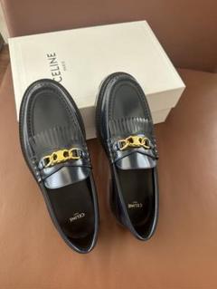 CELINE マーガレット ローファー 紺色 新品 38