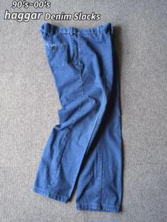 90s 00s haggar デニム スラックス パンツ ジーンズ W36L30