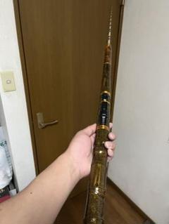 伊勢海老竿　約131.5cm 黒金　和柄 の抜き差し仕様 伊勢海老竿 約131.5cm 黒金 和柄 の抜き差し仕様 - メルカリ