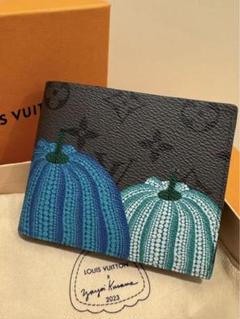 期間限定キャンペーン LOUISVUITTON×草間彌生 【美品】パンプキンパターン 二つ折り 小物