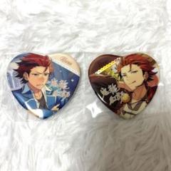 あんスタ 中国 バレンタイン ハート缶バッジ 鬼龍紅郎