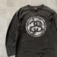 00's Stussy old logo l/s t-shirt black