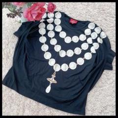 Vivienne Westwood オ－ガニック天竺　ネックレスプリントＴシャツ ｵｰｶﾞﾆｯｸｺｯﾄﾝ天竺CHAIN COLLAR PRINT（Tシャツ/カットソー