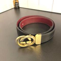 ♯272 GUCCI オールドGGバックルレザーメンズヴィンテージイタリア製 ♯272 GUCCI オールドGGバックルレザーメンズヴィンテージ