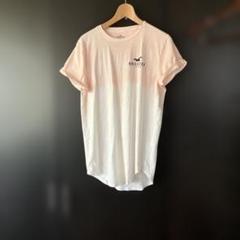 Hollister カーブヘムTシャツ S ピンク男女