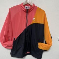 アディダスオリジナルス　ナイロンジャケット　L 美品　ピンク　オレンジ　ブラック