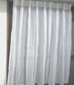 リリカラ白オーダーレースカーテン2枚　横132cm×高さ236(238)cm リリカラ白オーダーレースカーテン横132cm×高さ236(238)cm× 2枚