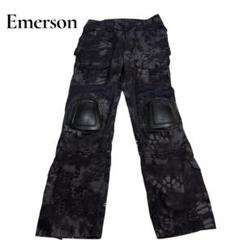 30W Emerson　コンバットパンツ　アーミー　サバゲー　ブラック迷彩