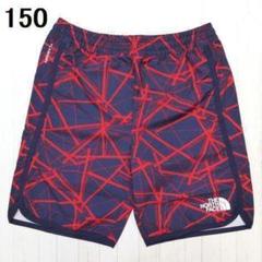 ザ ノースフェイス プリント CLASS V スイムパンツ 150cm 紺赤