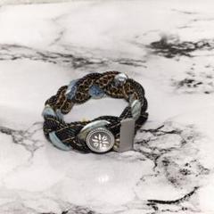 編み込みデザイン ブレスレット デニム - メルカリ
