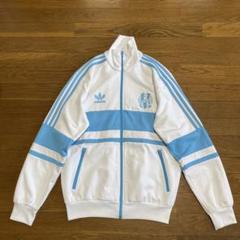 【00s adidas】 トラックジャケット マルセイユ ティファニーブルー水色 adidas 70s 80s デサント トラックジャケット ティファニー