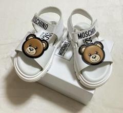 MOSCHINO モスキーノ ベビー キッズ サンダル 靴 シューズ くま 白