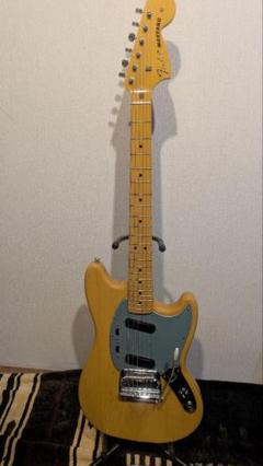 Fender Japan ムスタングタイプ 黄系 【日本製・演奏性◎】　レア 1円スタート エレキギター Fender Japan MUSTANG フェンダー