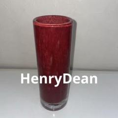 【HenryDean】厳選された職人による手作りレッドカラーフラワーガラスベース HenryDean】厳選された職人による手作りレッドカラーフラワー