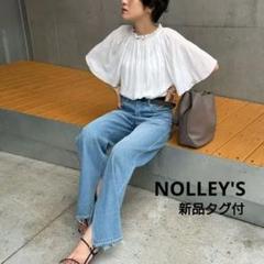 【新品タグ付】ノーリーズ　割繊2WAY衿フリルブラウス
