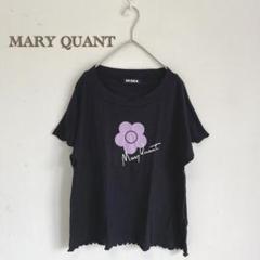 【MARY QUANT/マリークワント】半袖　Tシャツ　黒　フレンチスリーブ　M