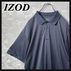 IZOD アイゾッド ポロシャツ ボーダー XL ネイビー 紺色 US 古着