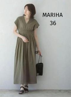 MARIHA　夏の光のドレス　カーキ　３４サイズ MARIHA（マリハ）の「【MARIHA】 夏の光のドレス◇（ワンピース