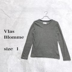 Vlas Blomme ヴラスブラムボーダー長袖Tシャツ ブラウンサイズ1(M)