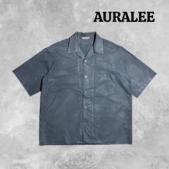 【美品】AURALEE 半袖シャツ サイズ4 AURALEE - AURALEE 半袖 デニムシャツ size4 DENIM SHIRTの通販