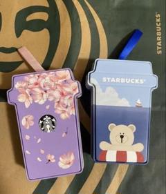 ★未開封　スターバックス スタバ 台湾限定 桜　キャンディ缶　ベアリスト　2点