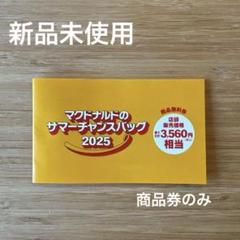 マクドナルド 商品無料券 3560円相当サマーチャンスバッグ2025