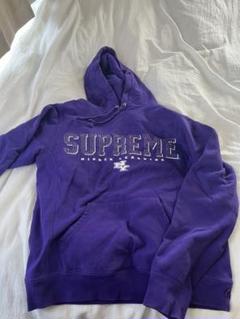 Supreme パープル フード付きパーカー - メルカリ