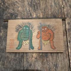SALE⬇️絵馬　鬼鎮神社　手彩色　手描きのサムネイル